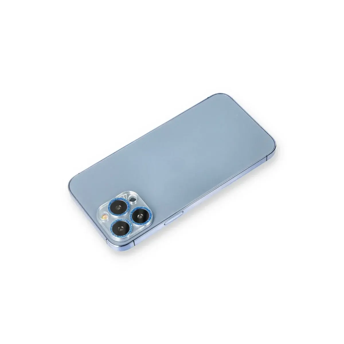 İphone 12 Pro Max Shine Kamera Lens Koruma Cam - Mavi