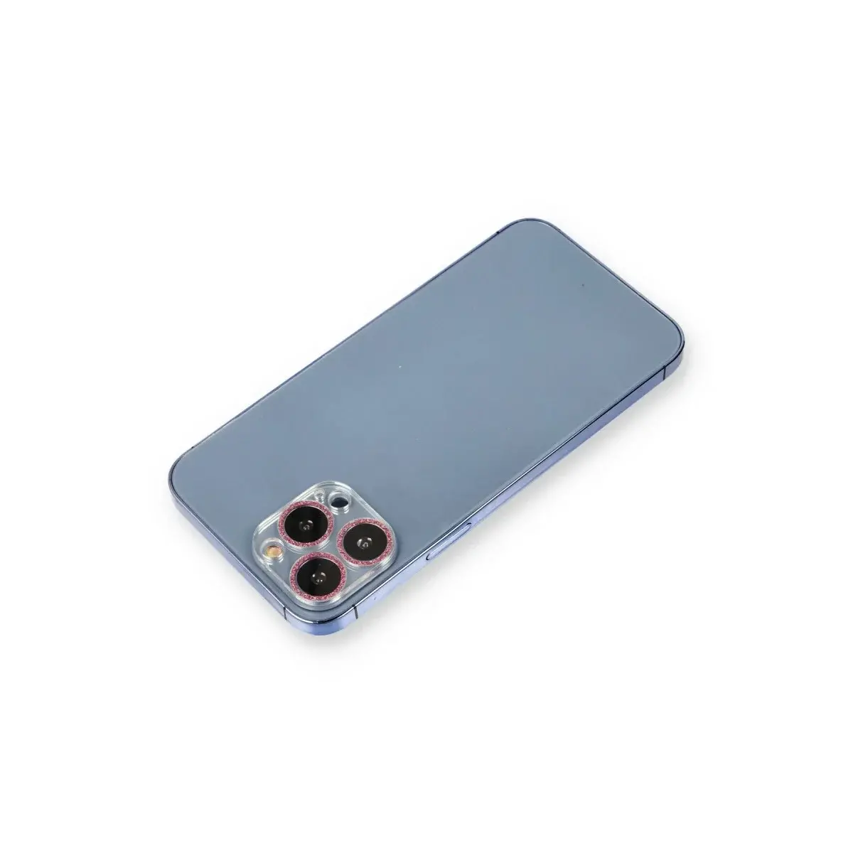 İphone 12 Pro Max Shine Kamera Lens Koruma Cam - Pembe