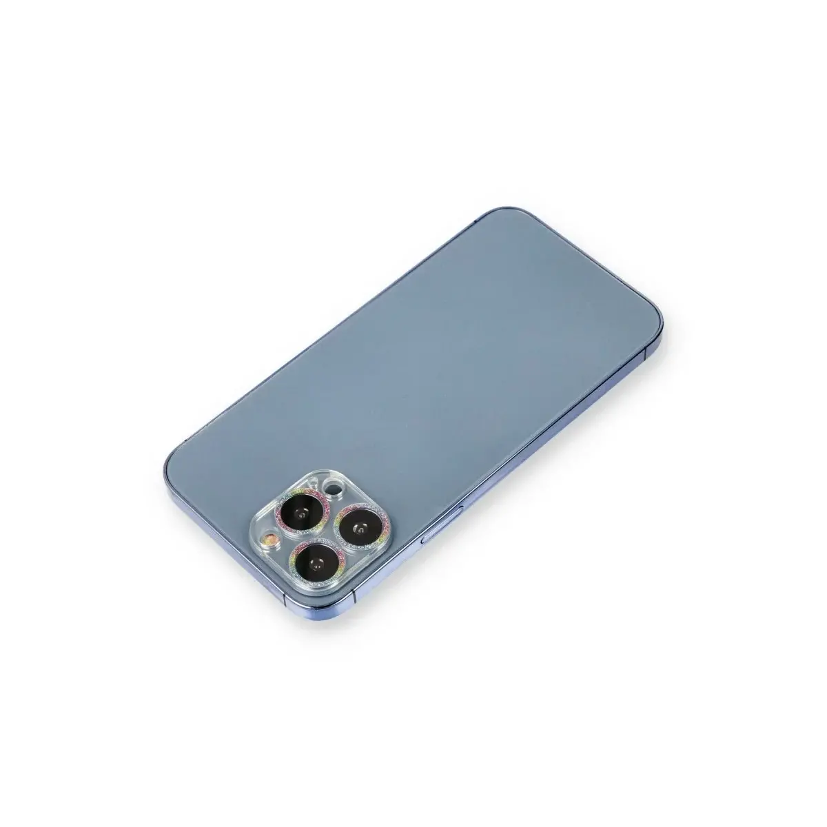İphone 12 Pro Max Shine Kamera Lens Koruma Cam - Rainbow