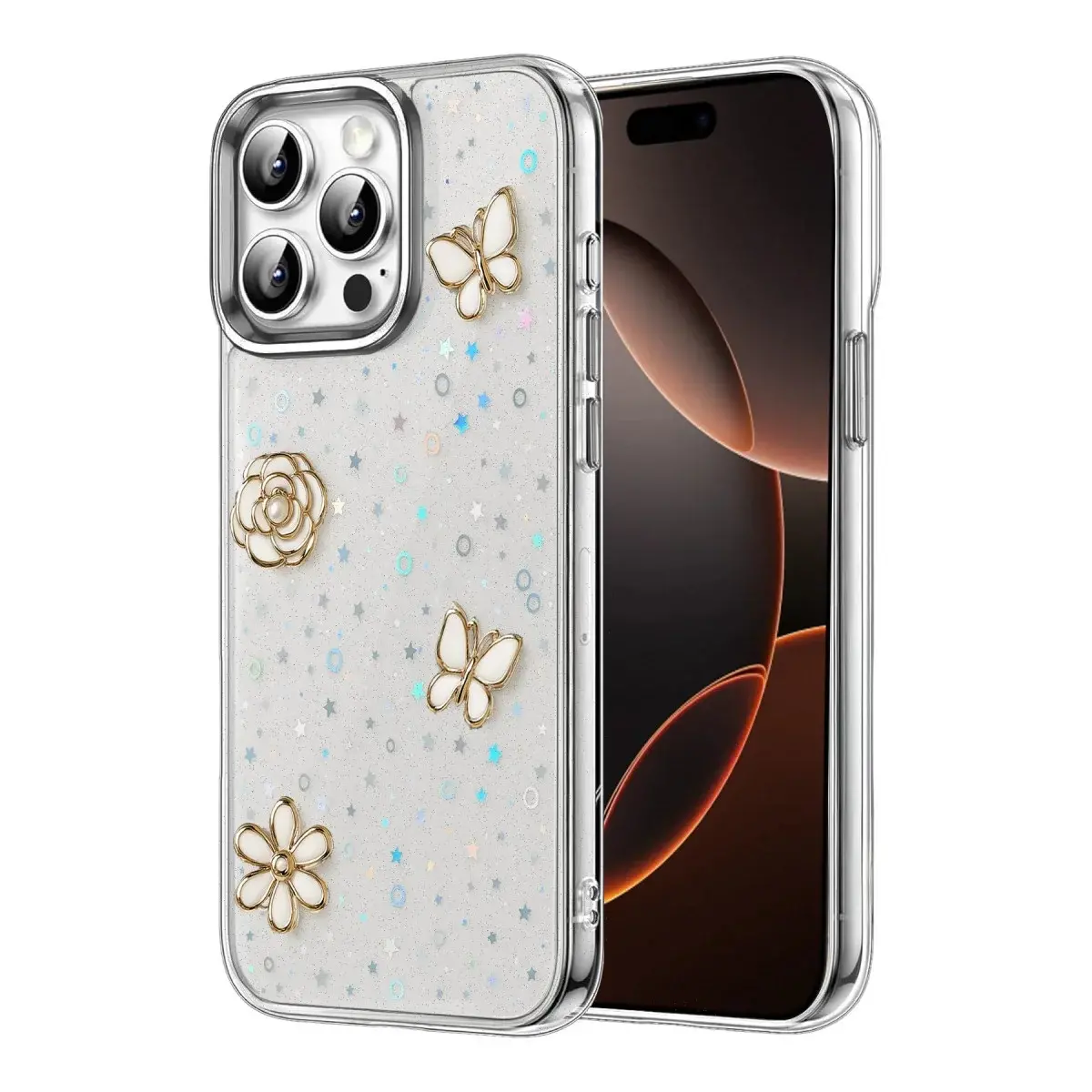 İphone 15 Pro Max Fiyonk Desenli Kapak - Desen 10