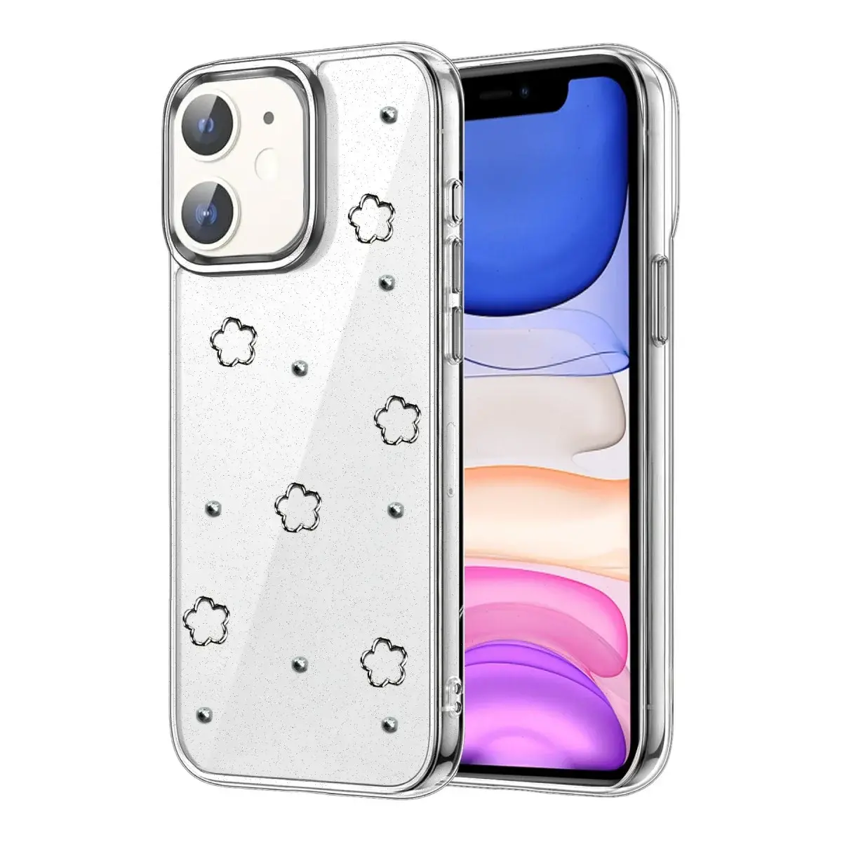 İphone 12 Fiyonk Desenli Kapak - Desen 8