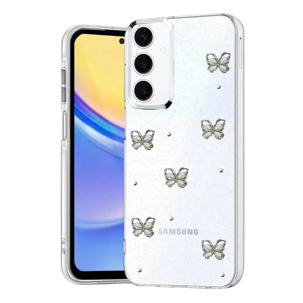 Samsung Galaxy A35 5g Fiyonk Desenli Kapak - Desen 9