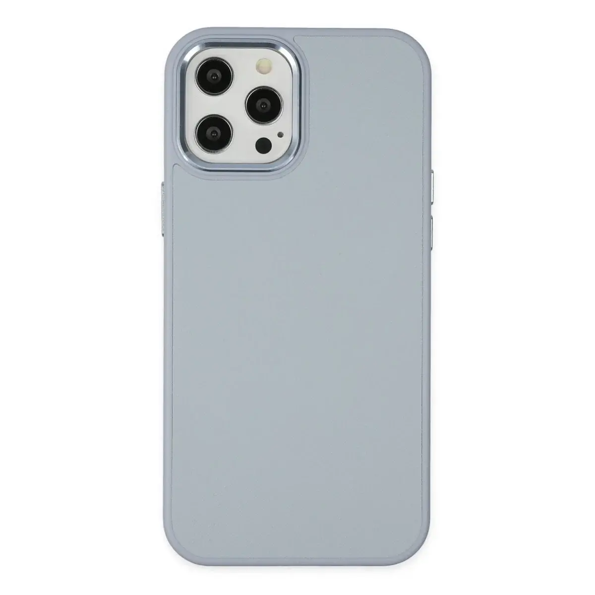 İphone 12 Pro Max Kılıf Asya Deri Silikon - Sierra Blue