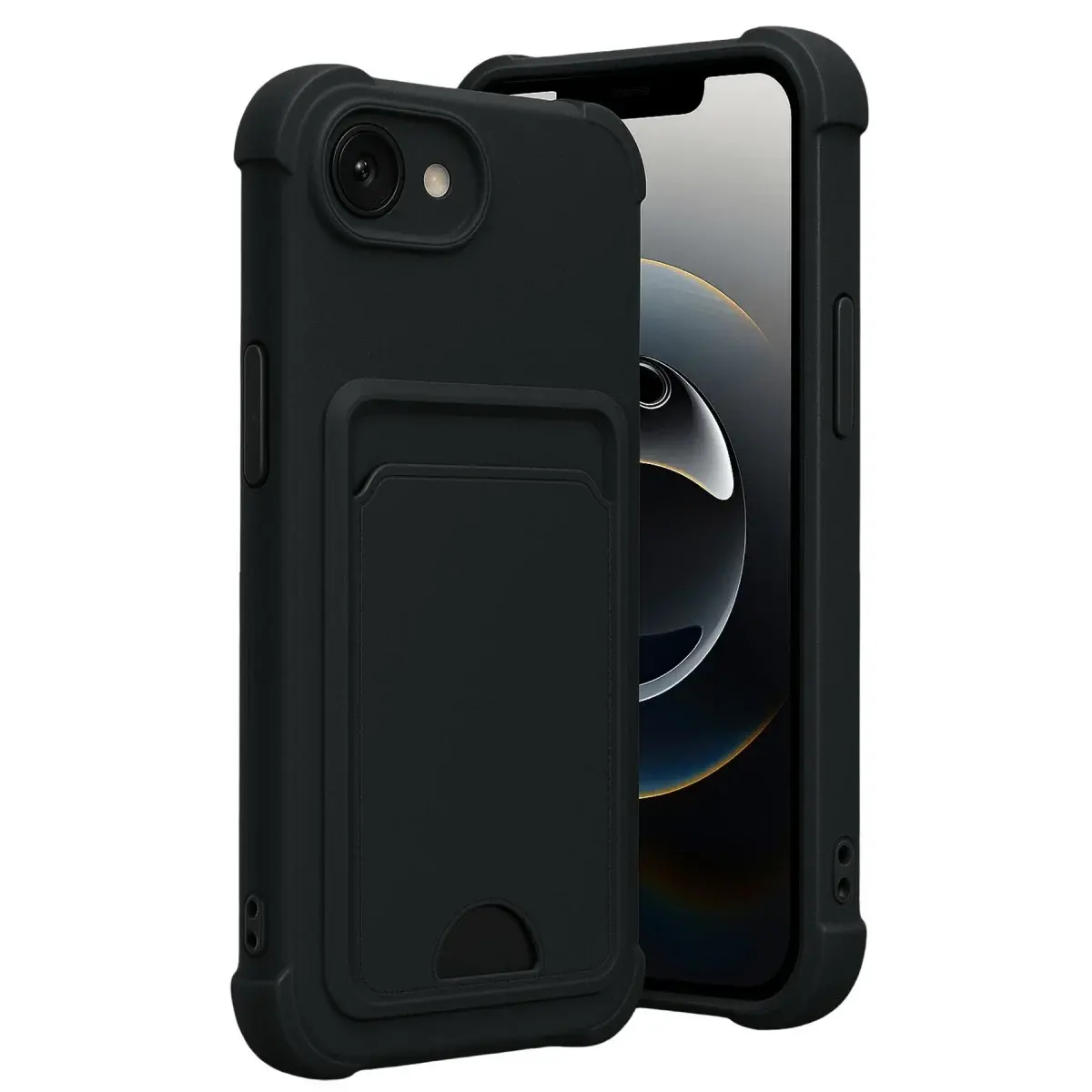 İphone 16e Kelvin Kartvizitli Silikon - Siyah