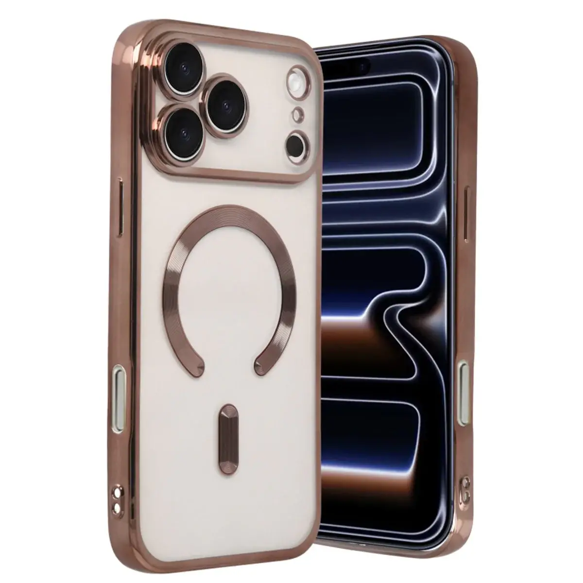 İphone 17 Pro Max Kross Magneticsafe Kapak - Çöl Titanyum