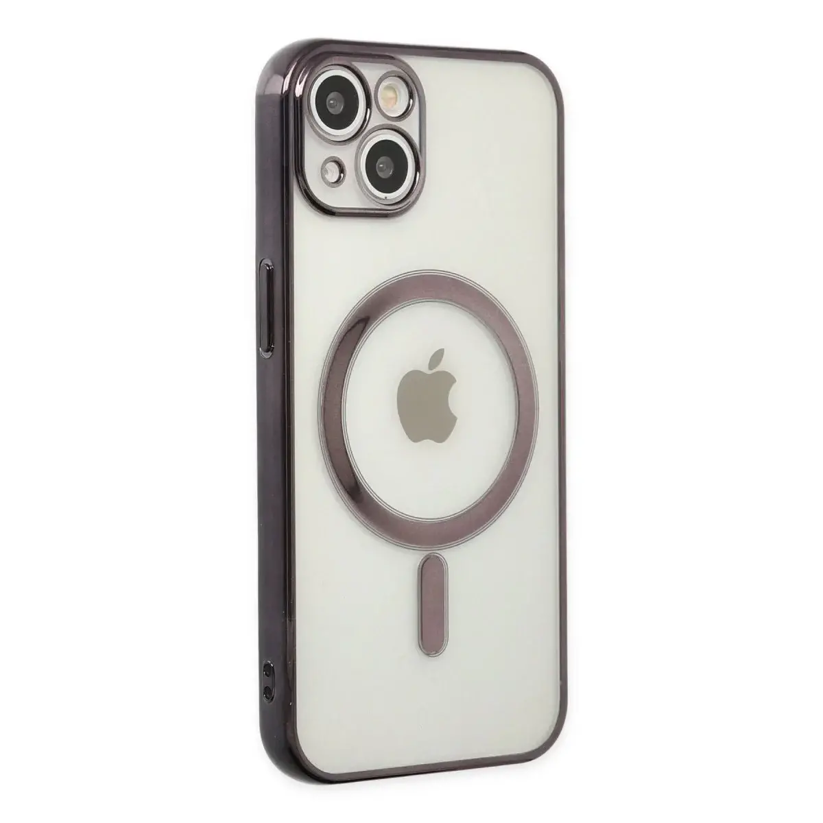 İphone 14 Plus Kılıf Magneticsafe Lazer Silikon - Siyah