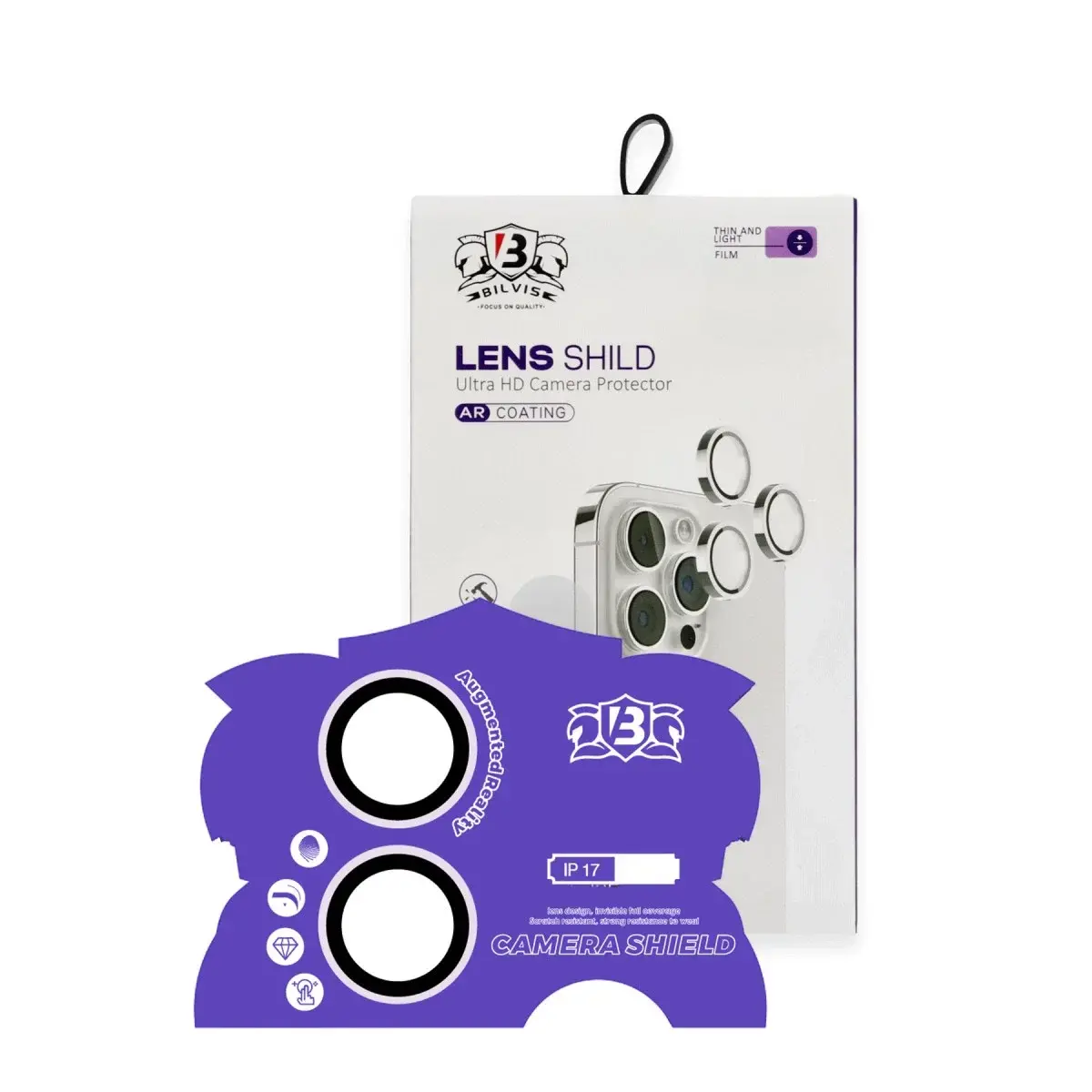 İphone 17 Bilvis Titan Kamera Lens - Lila