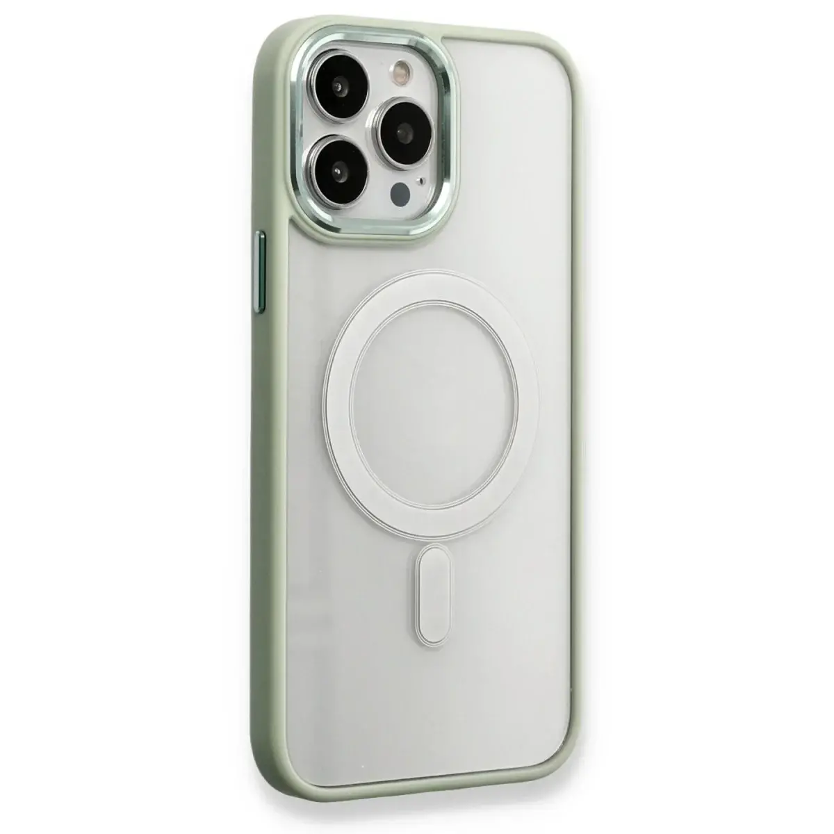 İphone 14 Pro Max Kılıf Room Magneticsafe Silikon - Su Yeşili