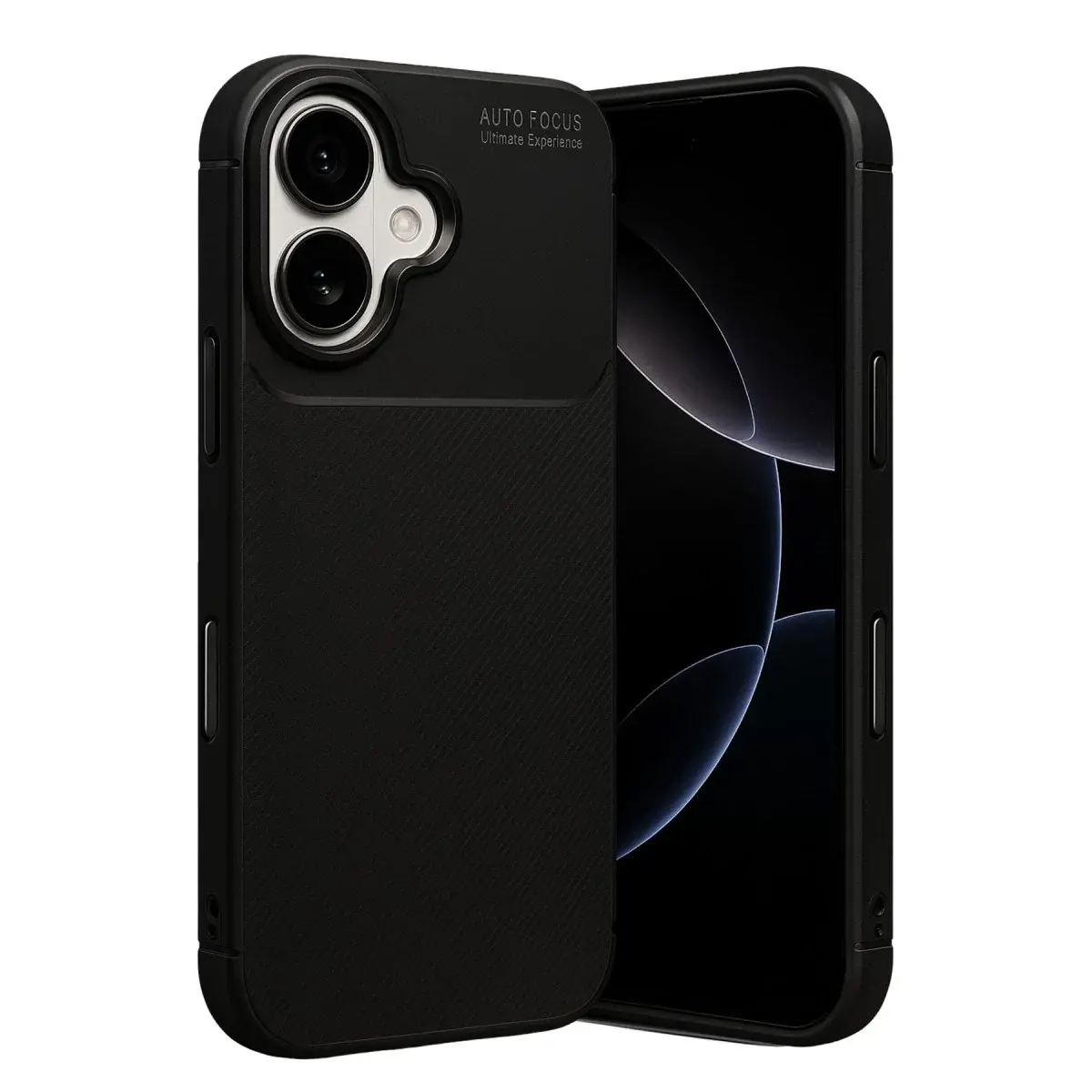 İphone 17 Auto Focus Karbon Kapak - Siyah