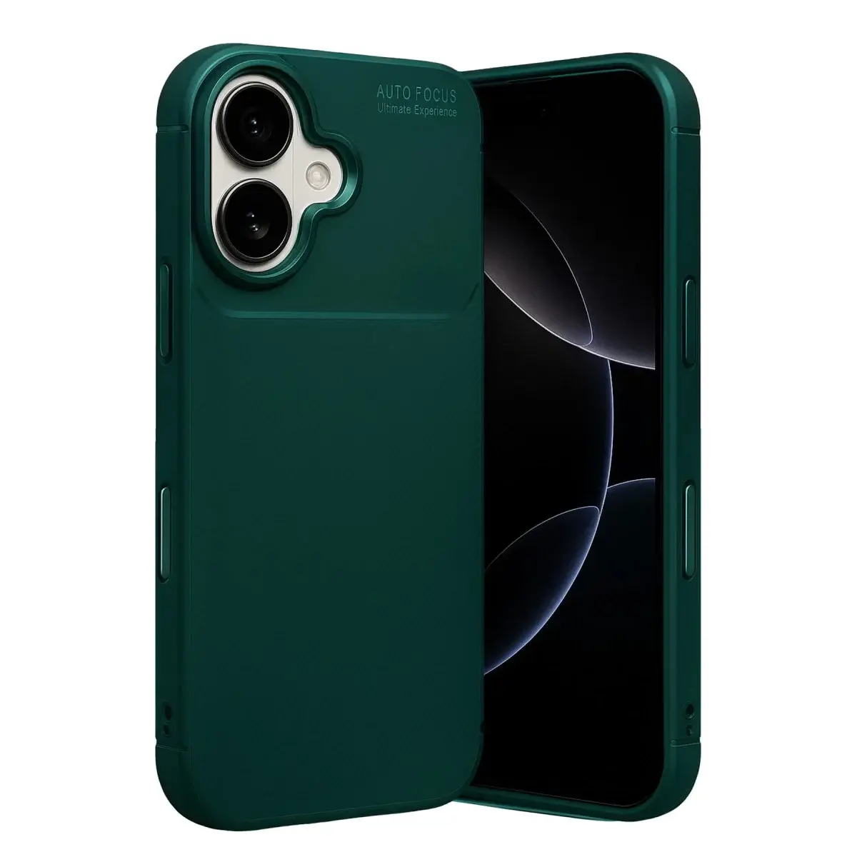 İphone 17 Auto Focus Karbon Kapak - Koyu Yeşil