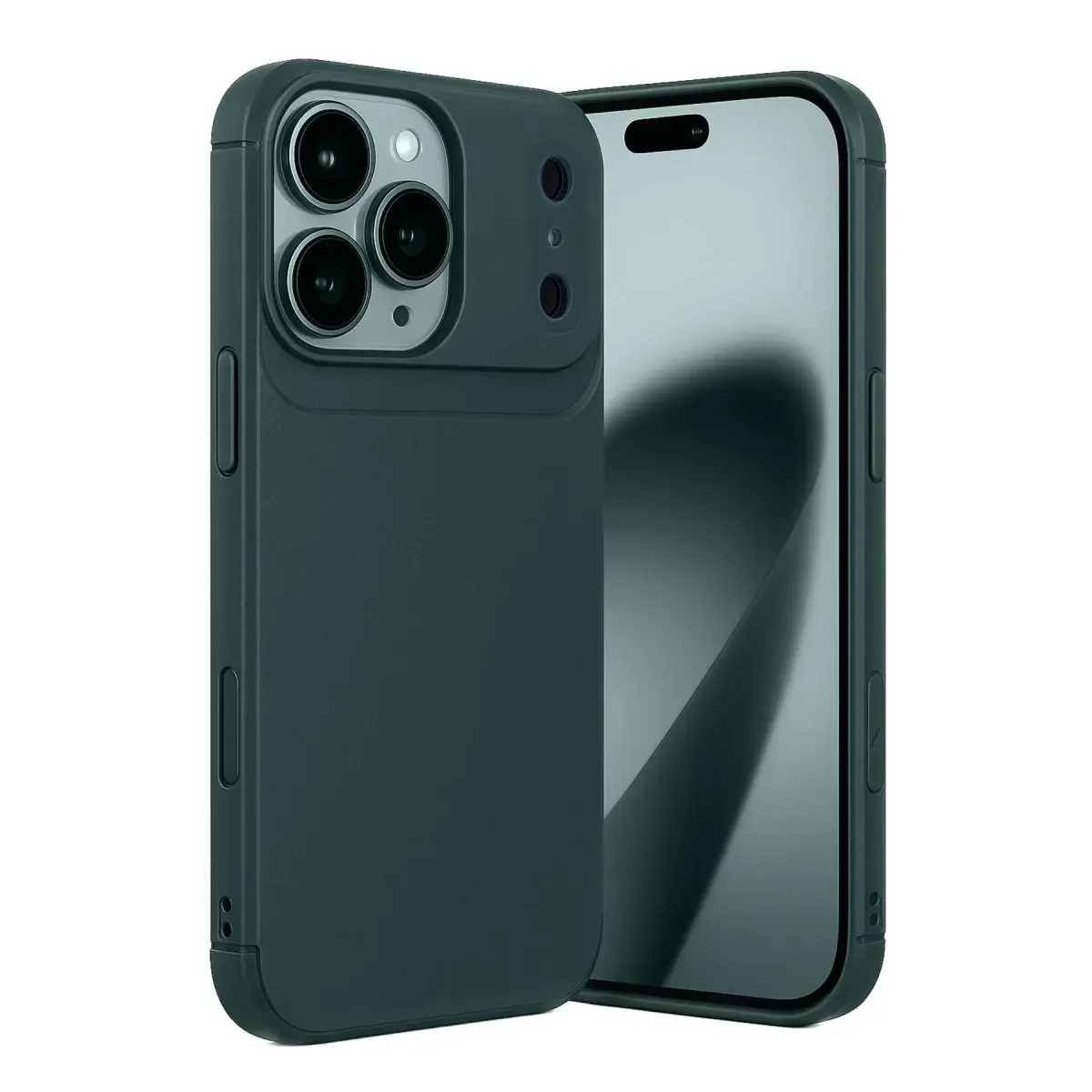 İphone 17 Pro Auto Focus Karbon Kapak - Koyu Yeşil