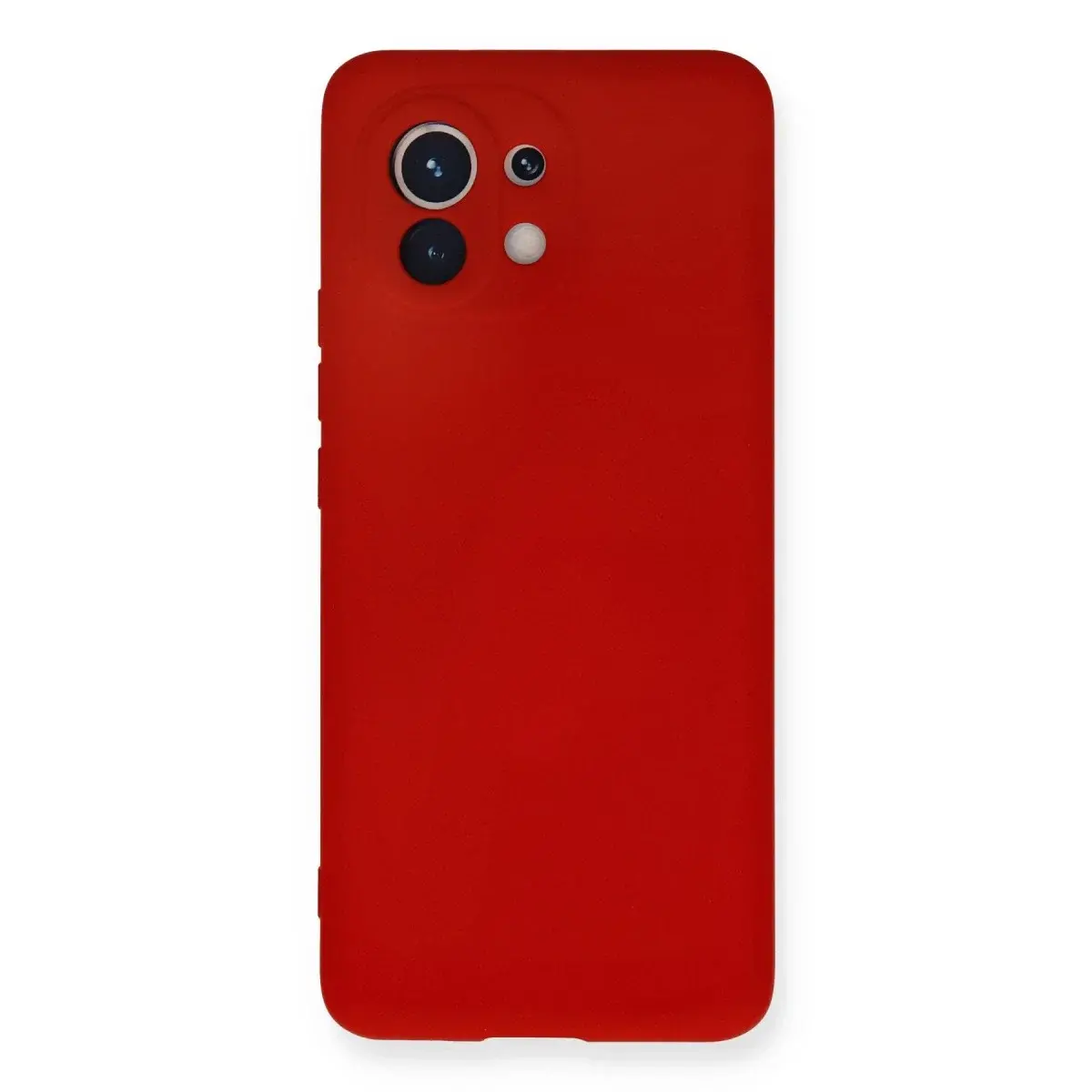 Xiaomi Mi 11 Kılıf Nano İçi Kadife Silikon - Kırmızı