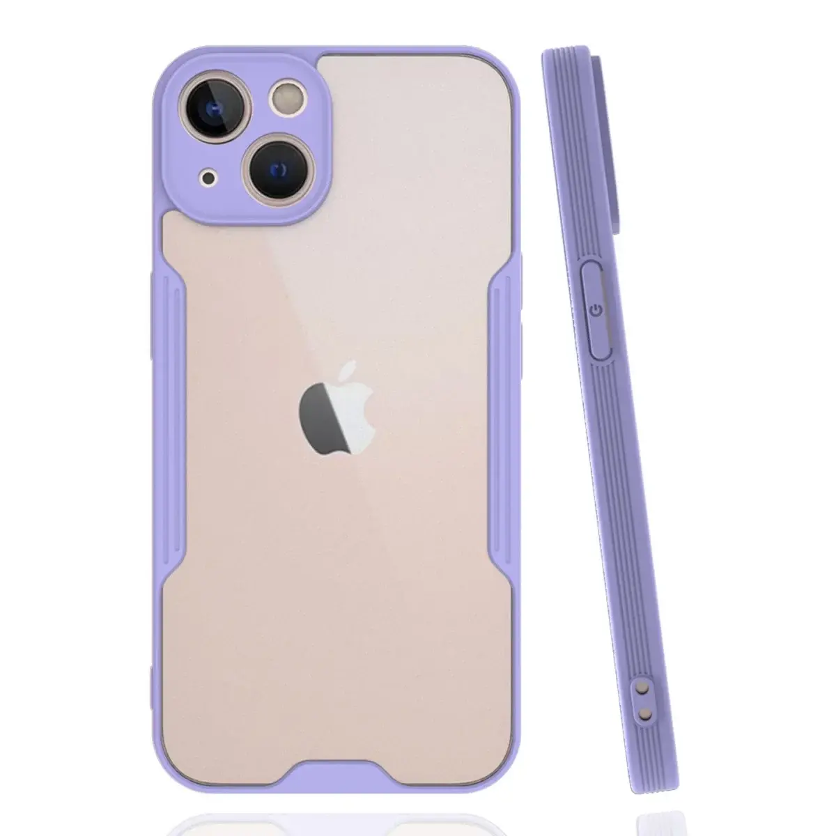 İphone 14 Plus Kılıf Platin Silikon - Lila
