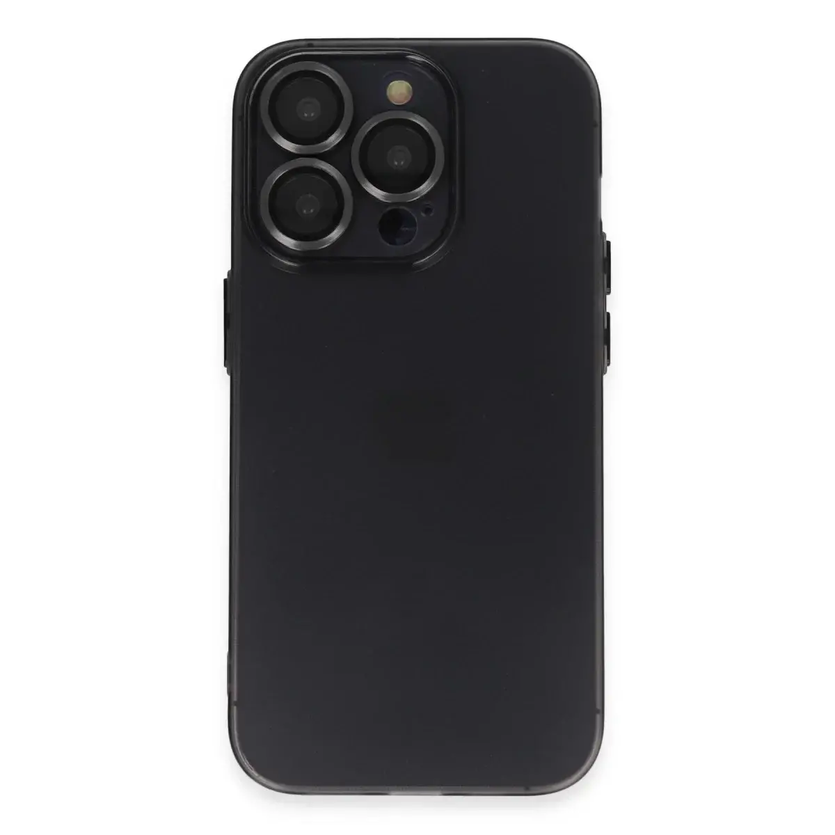 İphone 13 Pro Max Kılıf Luko Lens Silikon - Siyah