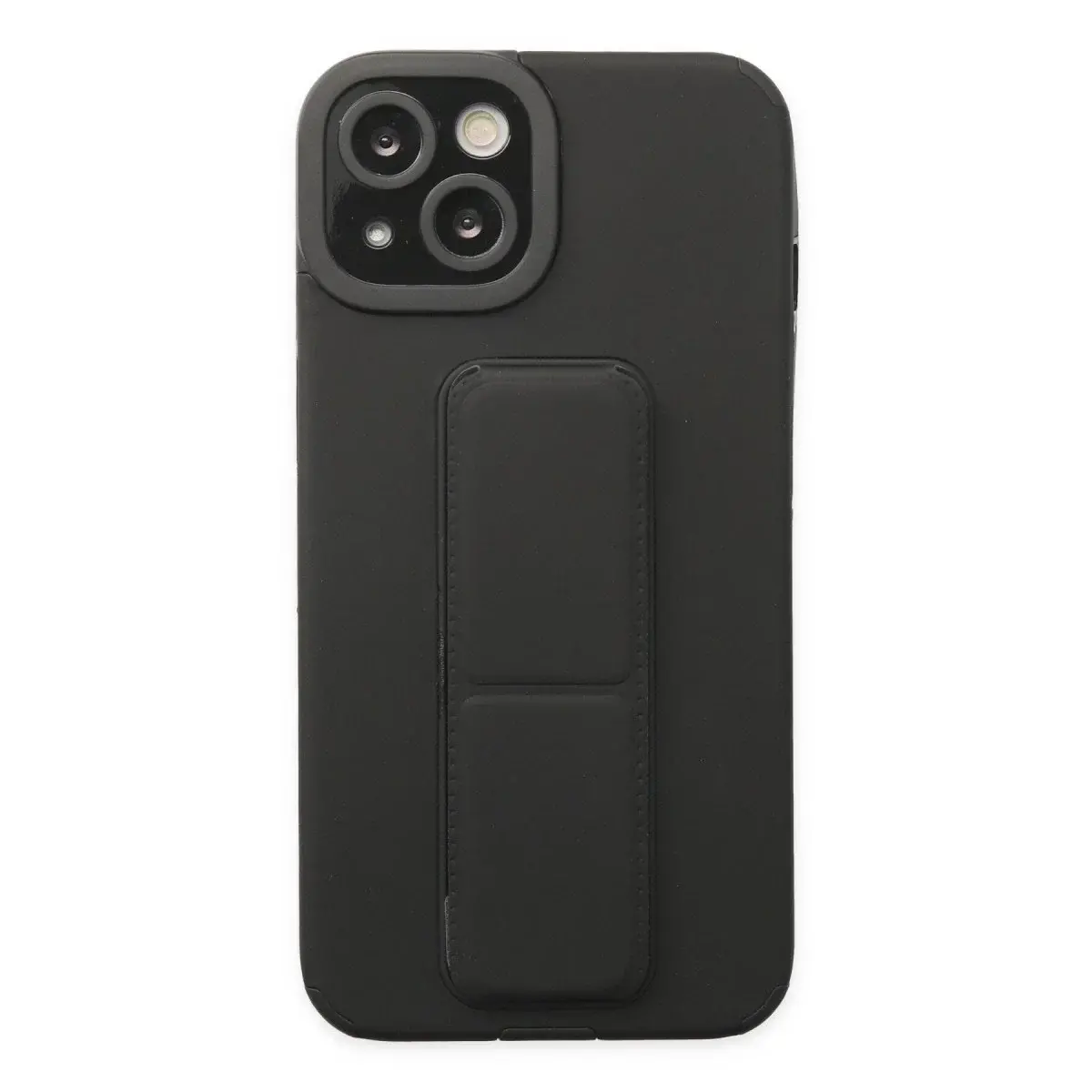İphone 14 Plus Kılıf Mega Standlı Silikon - Siyah