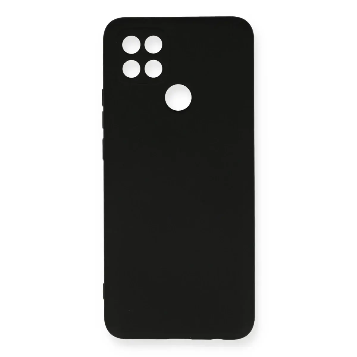 Oppo A15 Kılıf Nano İçi Kadife Silikon - Siyah