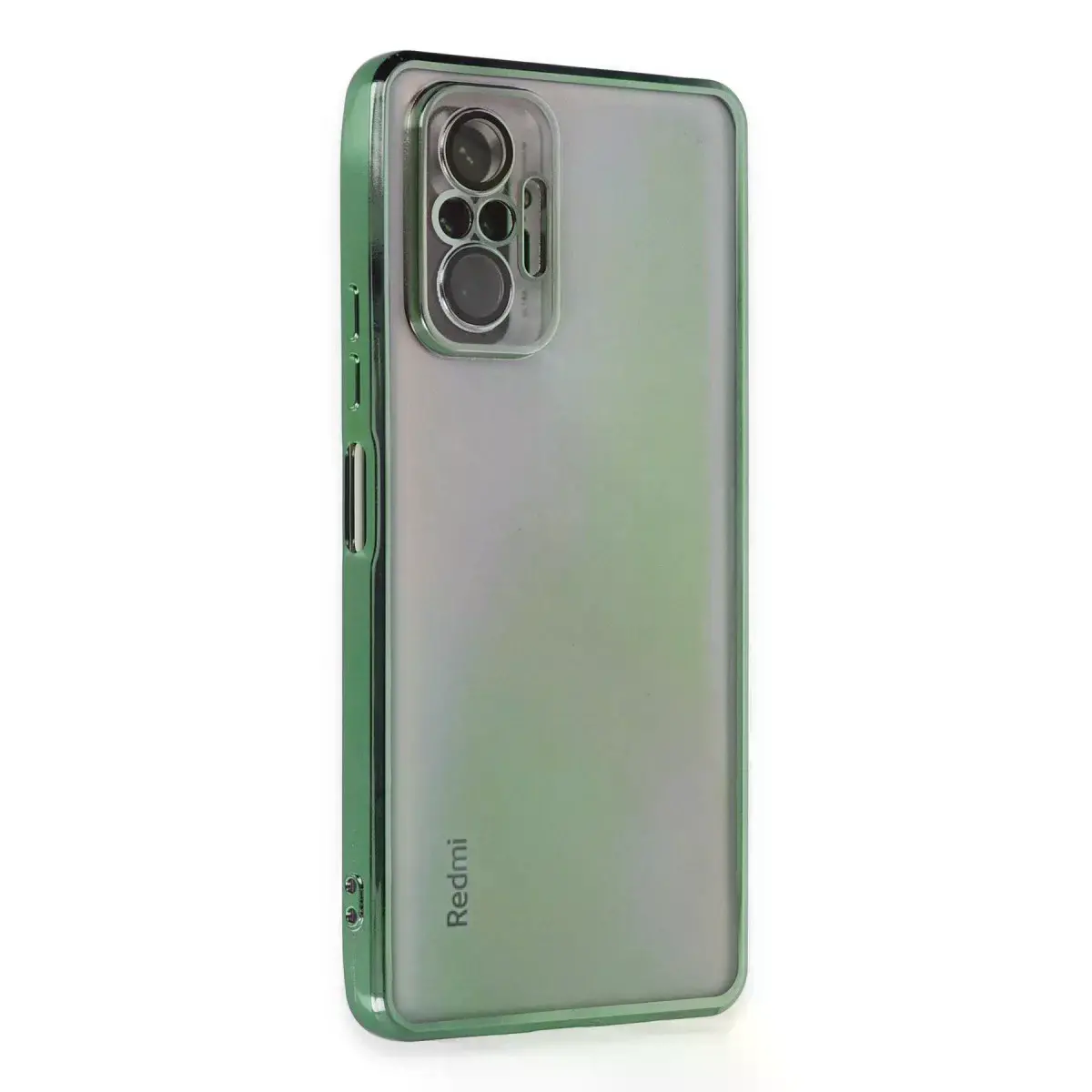 Xiaomi Redmi Note 10 Pro Kılıf Razer Lensli Silikon - Yeşil