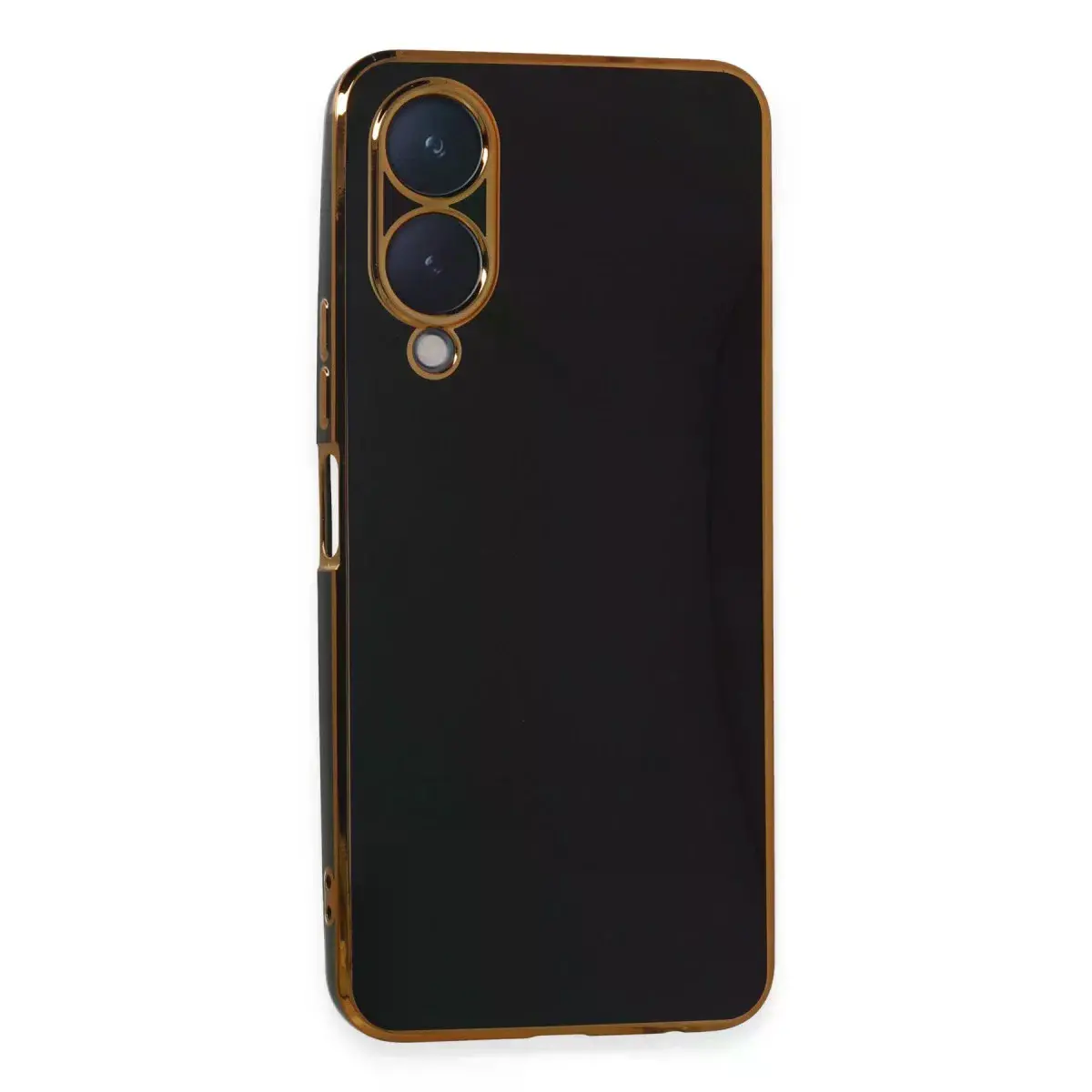 Vivo Y17s Kılıf Volet Silikon - Siyah