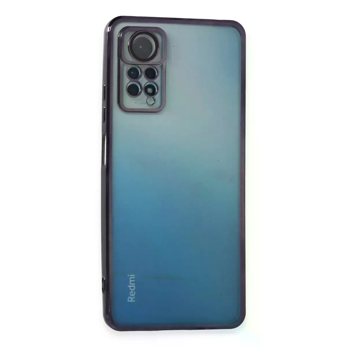 Xiaomi Redmi Note 11 Pro Kılıf Razer Lensli Silikon - Mor