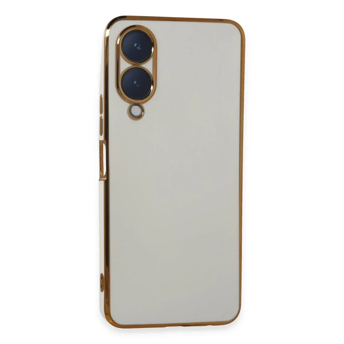 Vivo Y17s Kılıf Volet Silikon - Beyaz