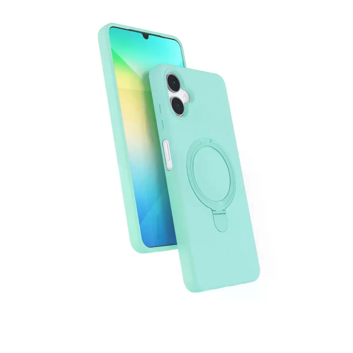 Samsung Galaxy A06 Regal Magsafe Standlı Kapak - Su Yeşili