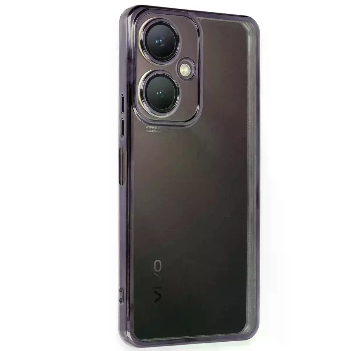 Vivo Y27 Kılıf Razer Lensli Silikon - Mor