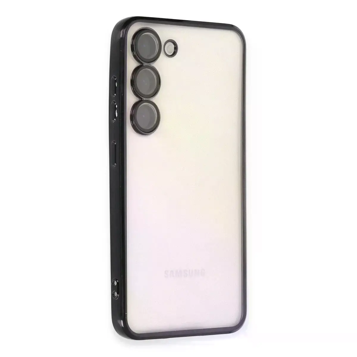 Samsung Galaxy S24 Kılıf Razer Lensli Silikon - Siyah