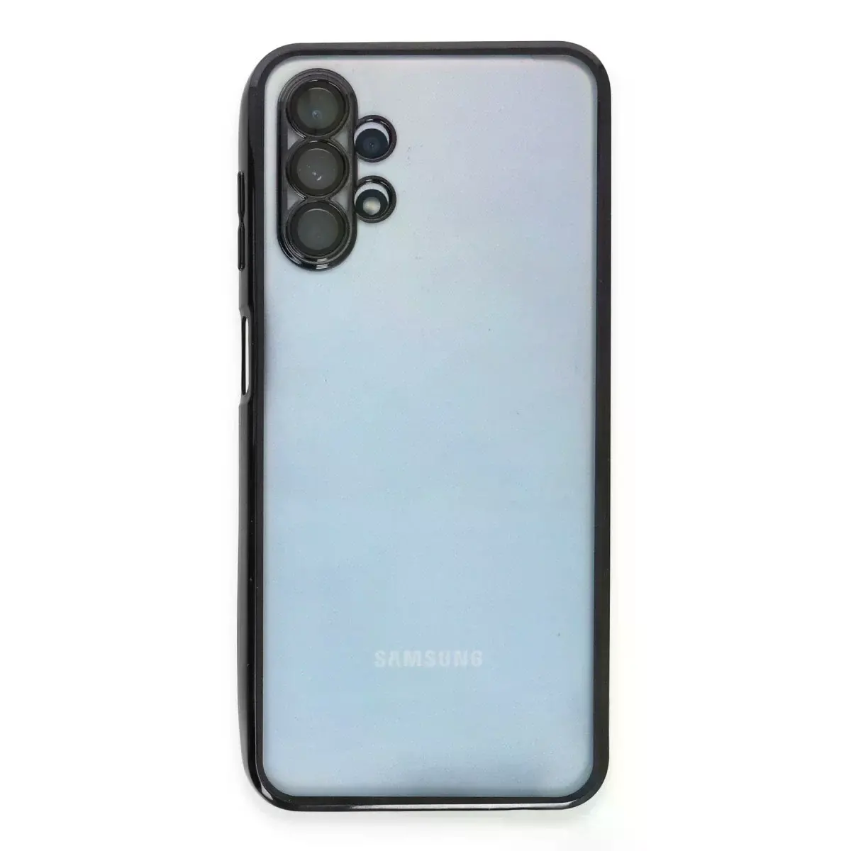 Samsung Galaxy A13 4g Kılıf Razer Lensli Silikon - Siyah