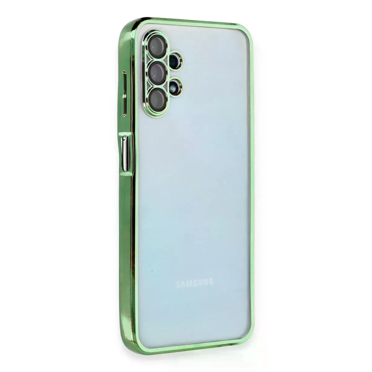 Samsung Galaxy A13 4g Kılıf Razer Lensli Silikon - Yeşil