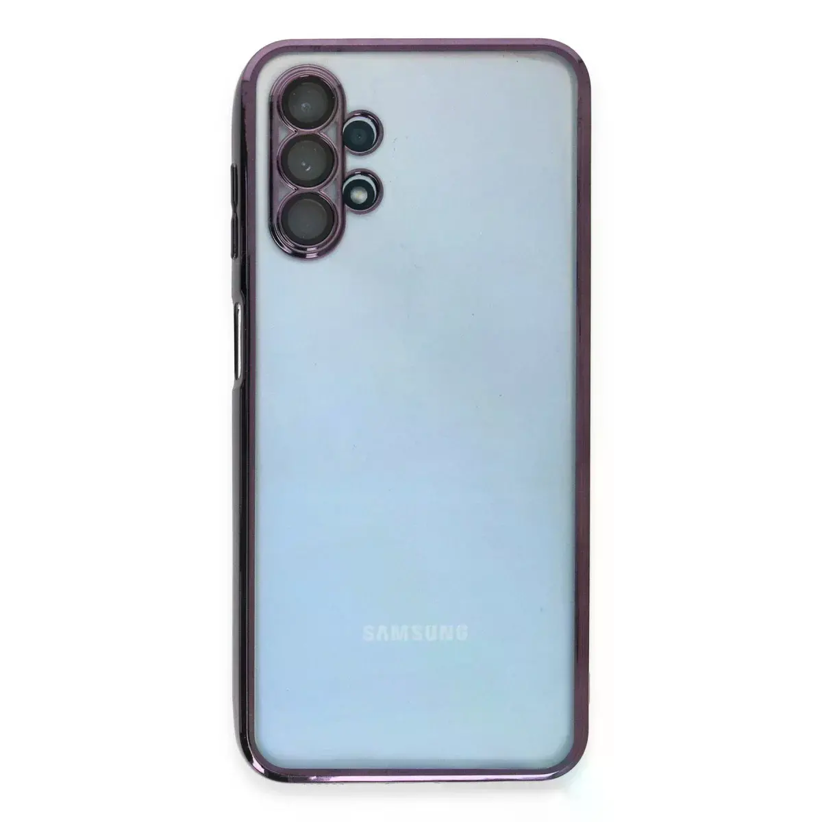 Samsung Galaxy A13 4g Kılıf Razer Lensli Silikon - Mor