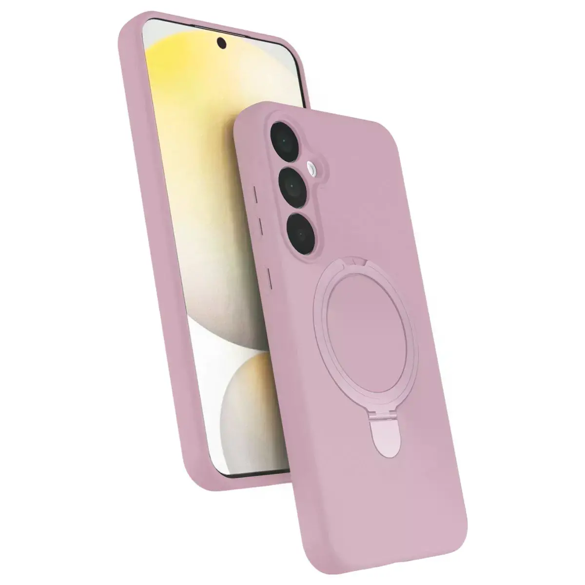 Samsung Galaxy A16 5g Regal Magsafe Standlı Kapak - Açık Pembe