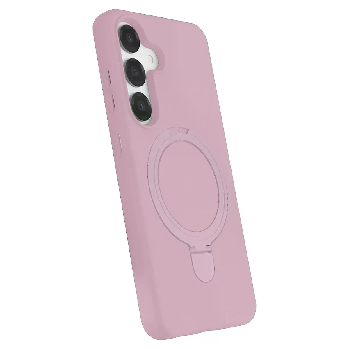 Samsung Galaxy S25 Regal Magsafe Standlı Kapak - Açık Pembe