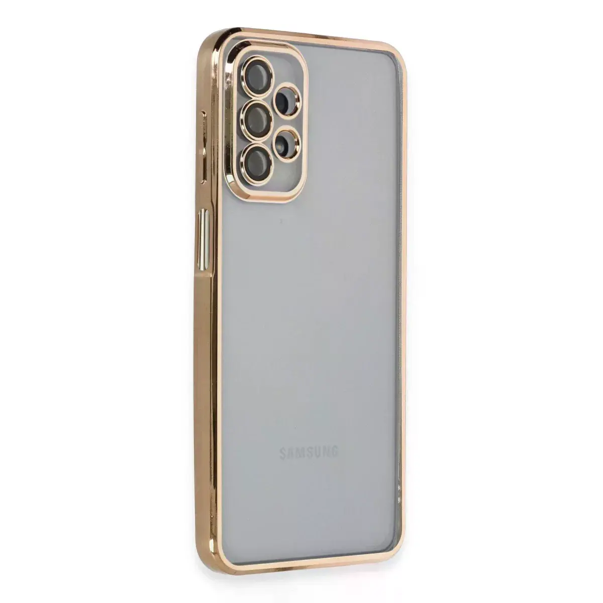 Samsung Galaxy A23 4g Kılıf Razer Lensli Silikon - Gold