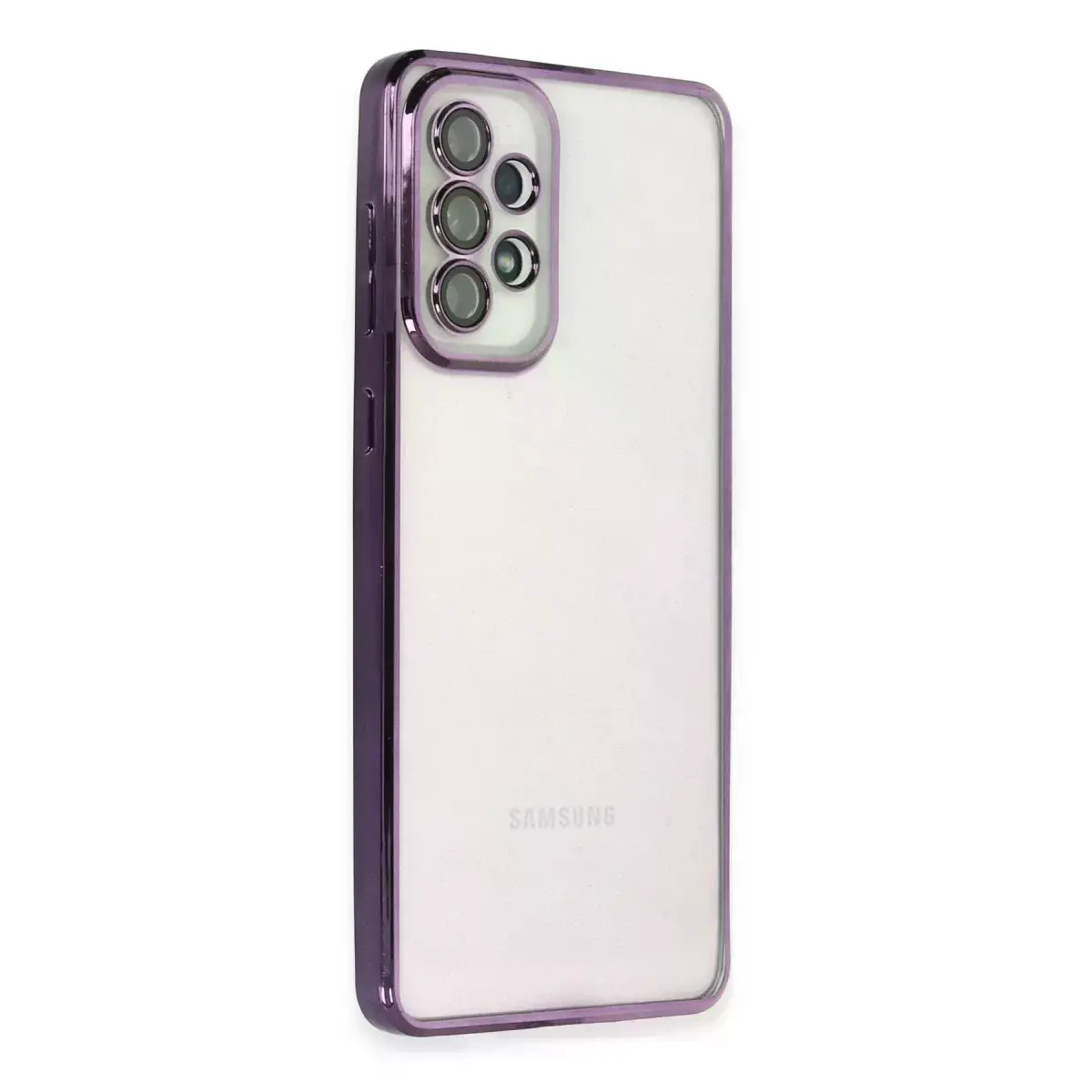 Samsung Galaxy A53 5g Kılıf Razer Lensli Silikon - Mor