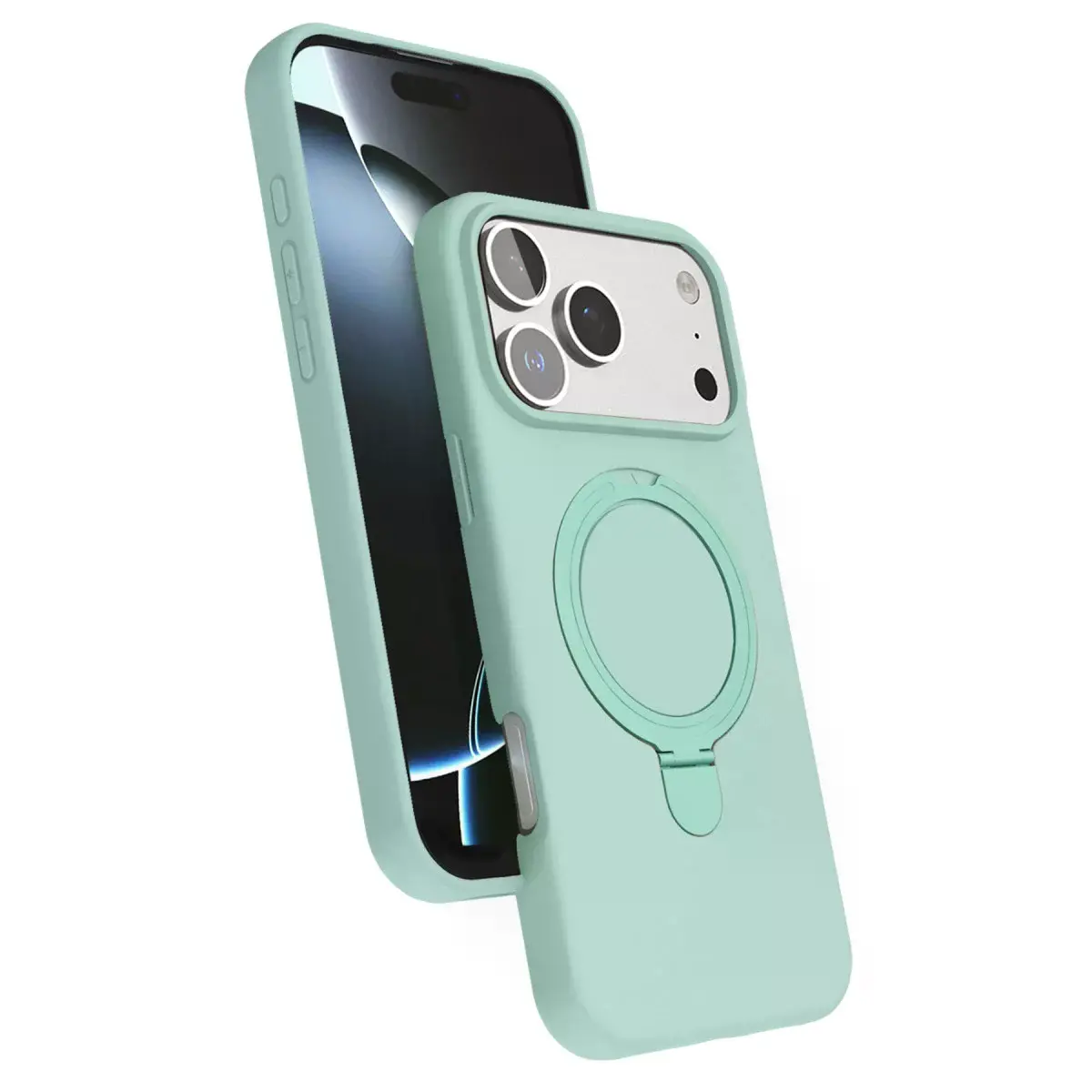 İphone 17 Pro Regal Magsafe Standlı Kapak - Su Yeşili
