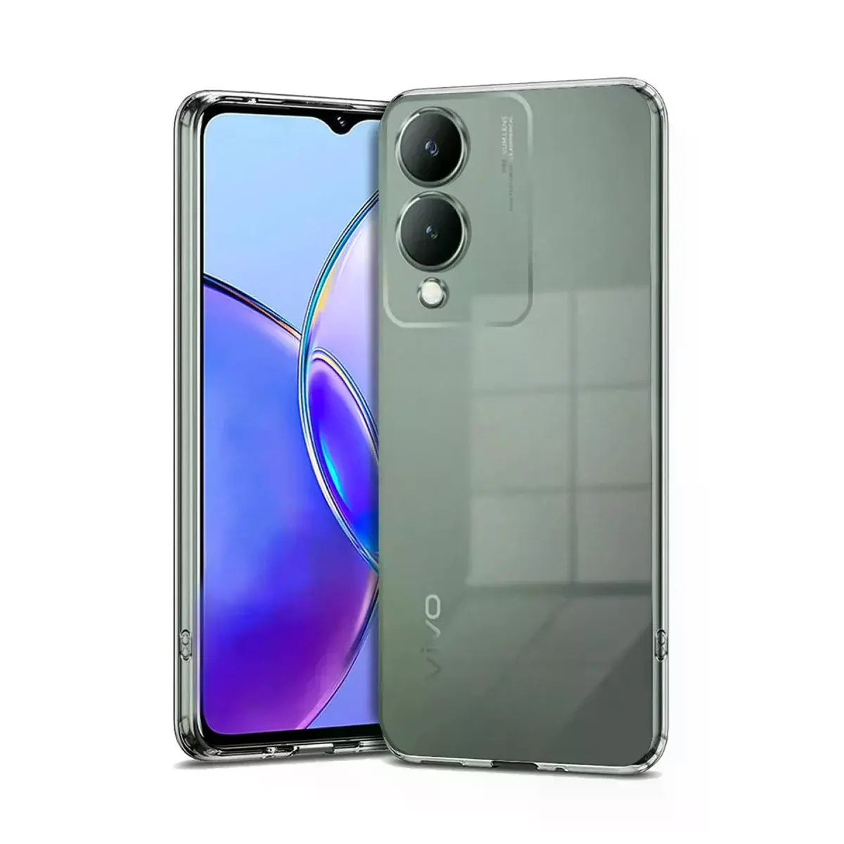 Vivo Y17s Kılıf Lüx Şeffaf Silikon
