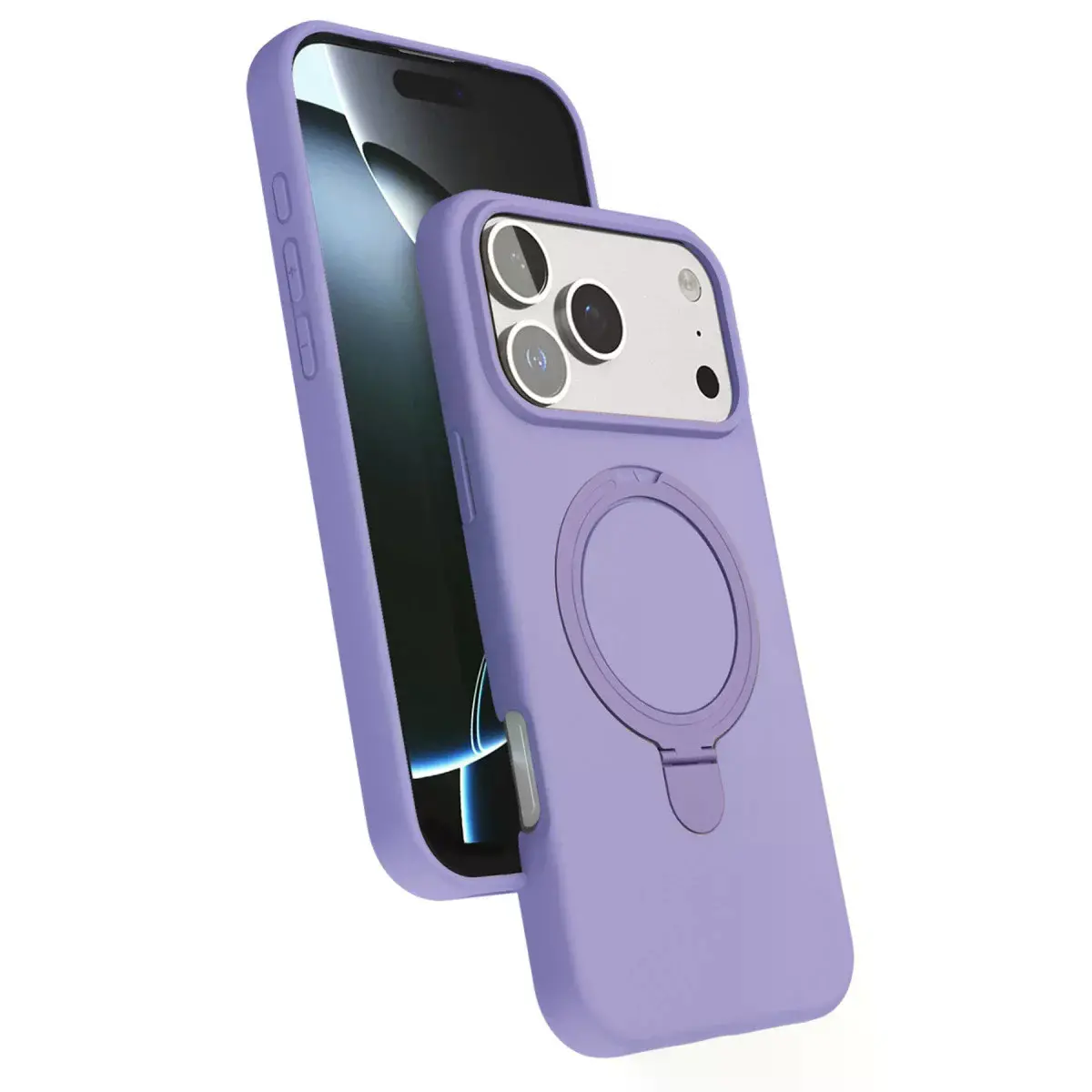İphone 17 Pro Max Regal Magsafe Standlı Kapak - Lila