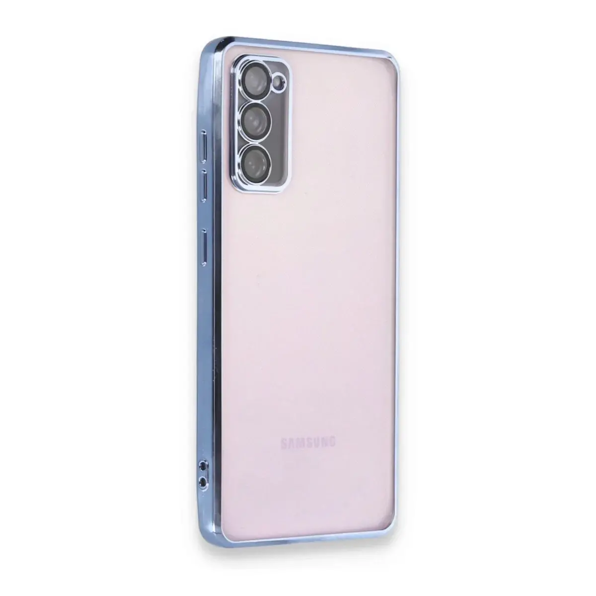 Samsung Galaxy S20 Fe Kılıf Razer Lensli Silikon - Açık Mavi