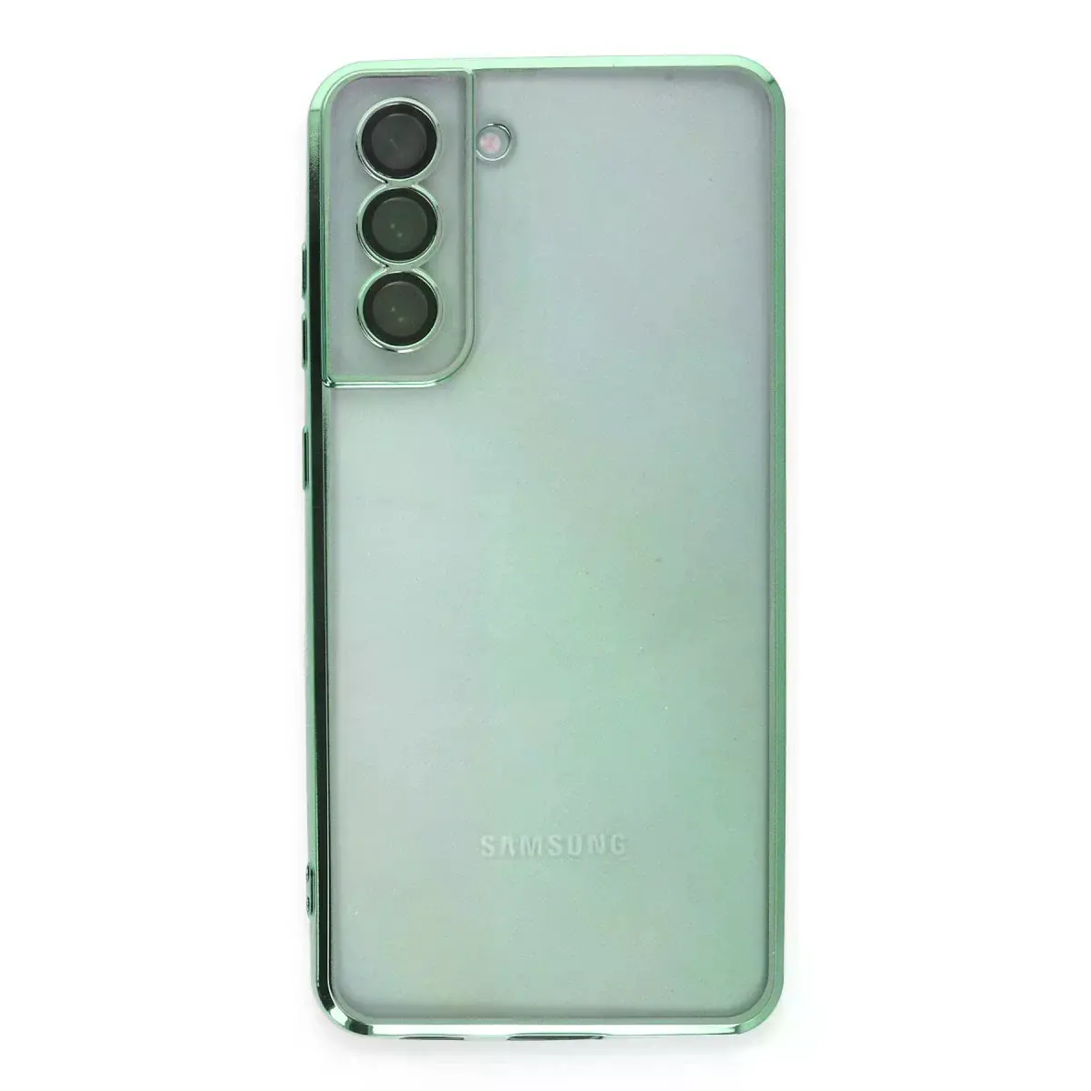 Samsung Galaxy S21 Fe Kılıf Razer Lensli Silikon - Yeşil