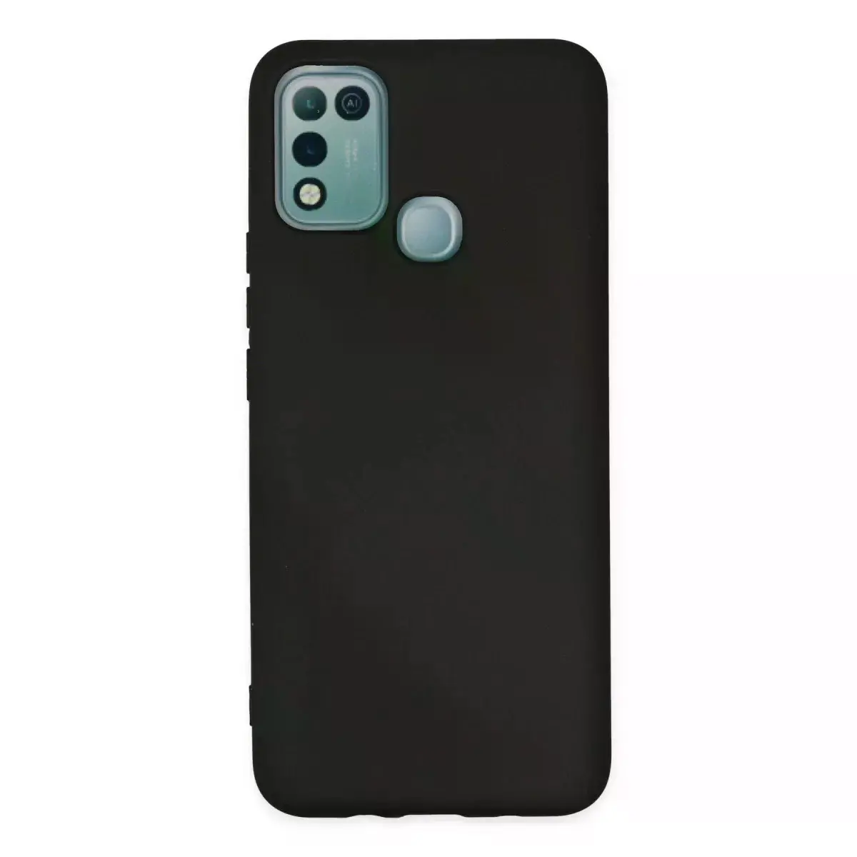 İnfinix Hot 10 Play Kılıf Nano İçi Kadife Silikon - Siyah