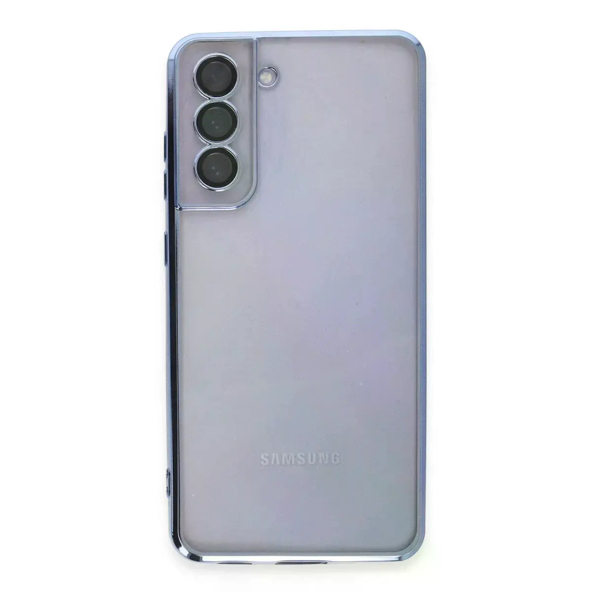 Samsung Galaxy S21 Fe Kılıf Razer Lensli Silikon - Açık Mavi