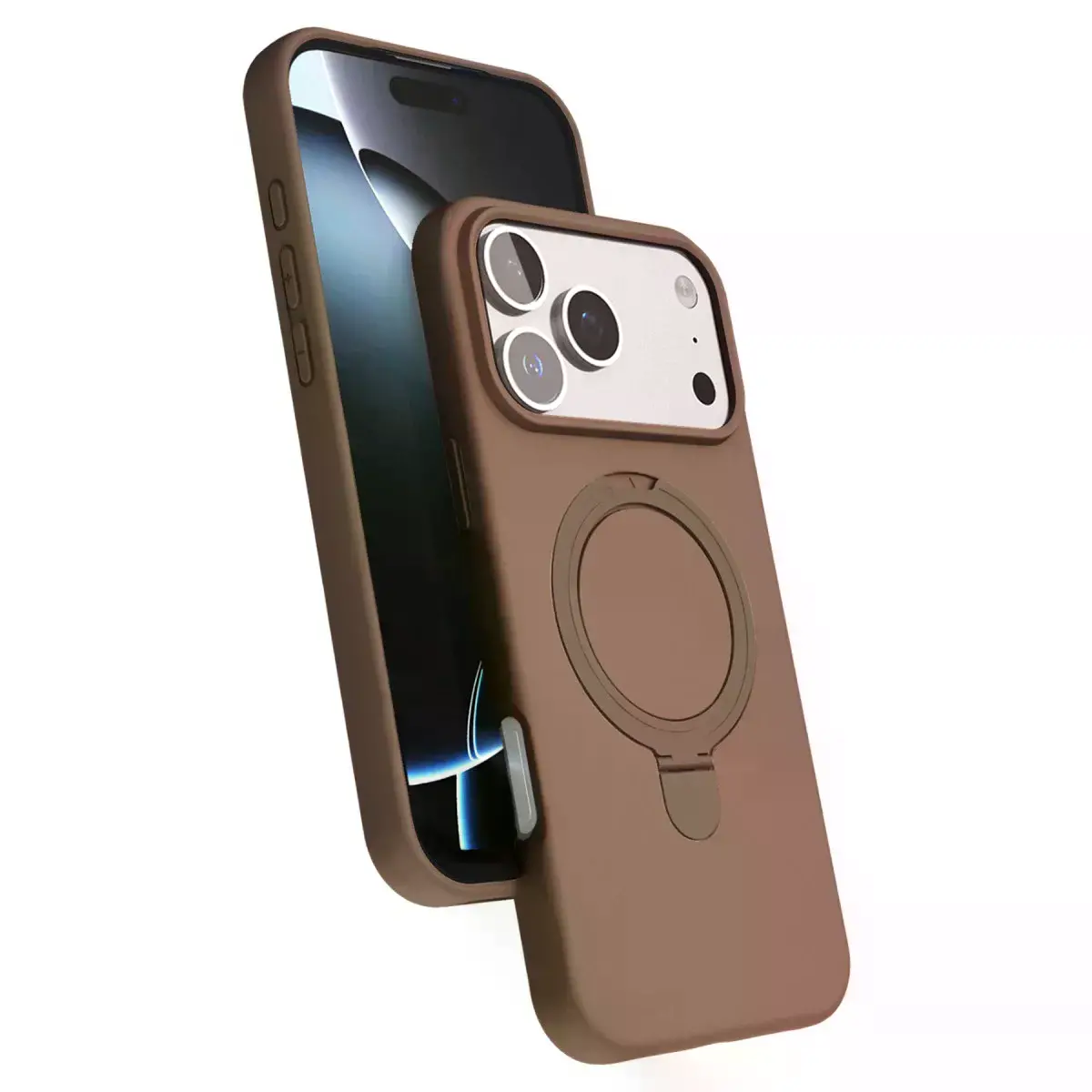 İphone 17 Pro Max Regal Magsafe Standlı Kapak - Çöl Titanyum