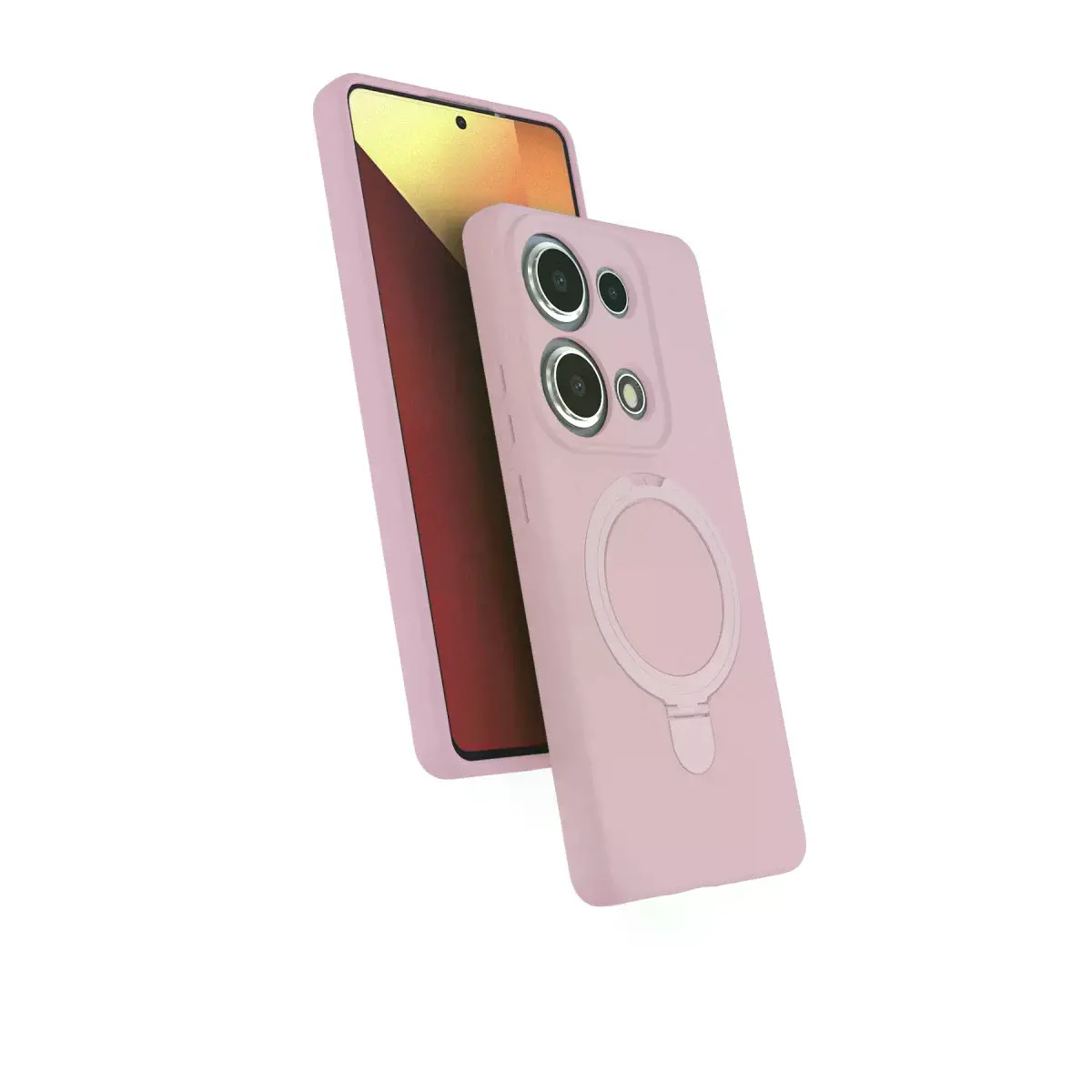 Xiaomi Redmi Note 13 Pro 4g Regal Magsafe Standlı Kapak - Açık Pembe