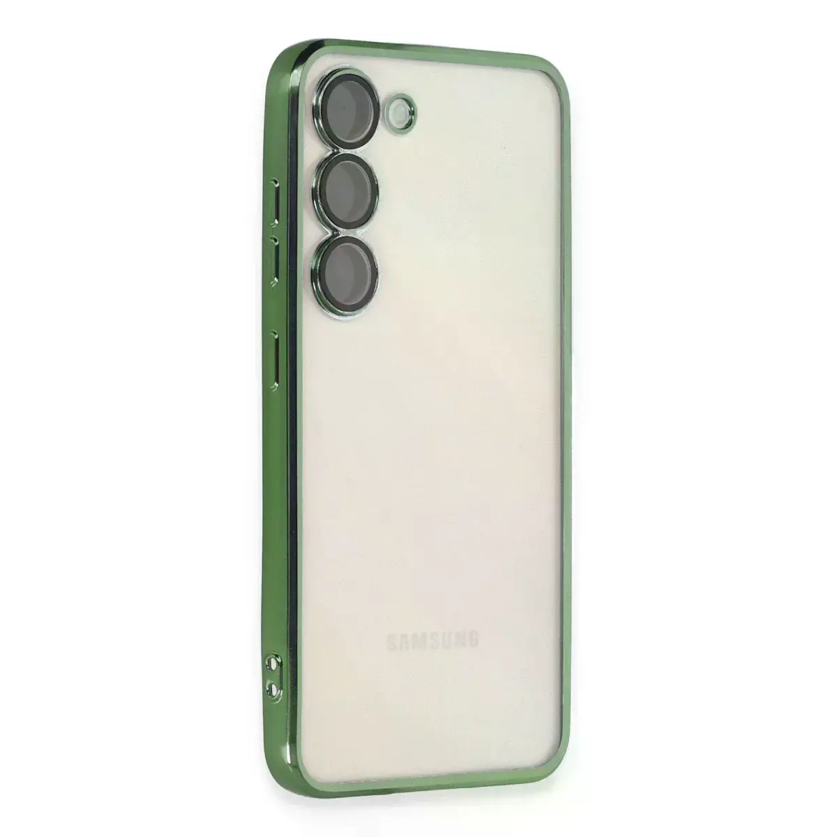 Samsung Galaxy S23 Kılıf Razer Lensli Silikon - Yeşil