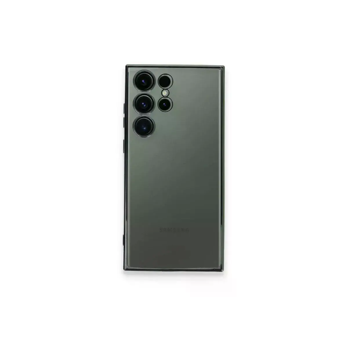 Samsung Galaxy S23 Ultra Kılıf Razer Lensli Silikon - Yeşil