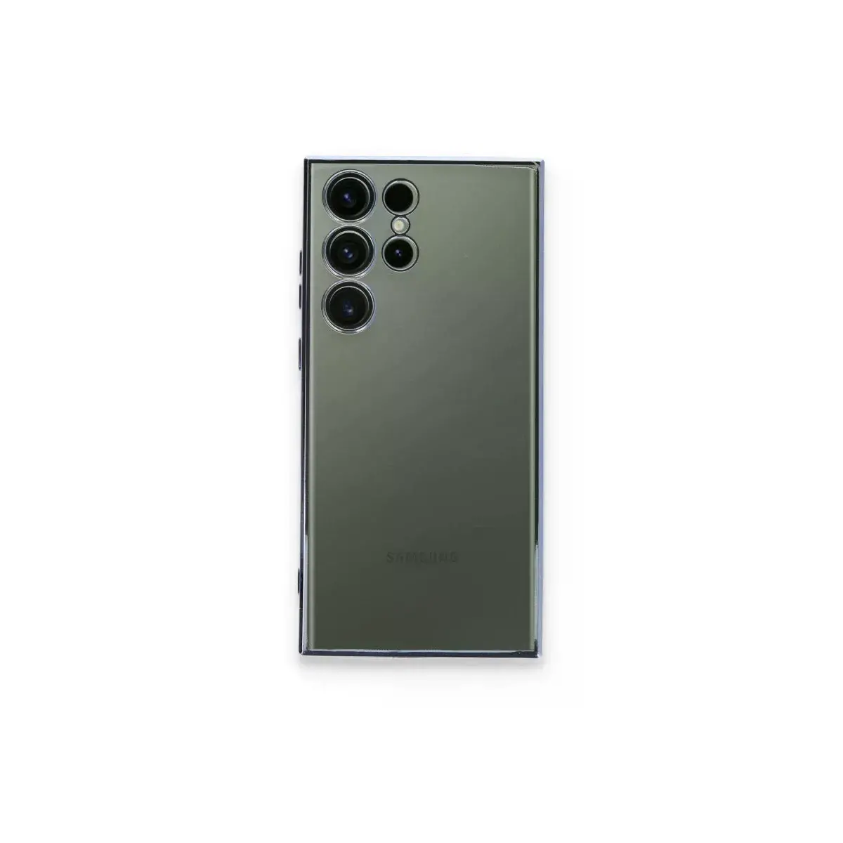 Samsung Galaxy S23 Ultra Kılıf Razer Lensli Silikon - Açık Mavi