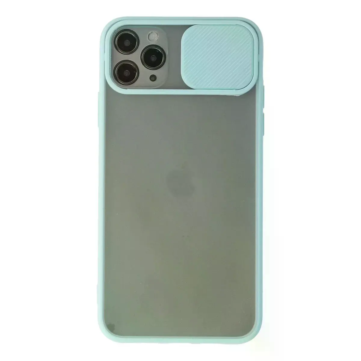 İphone 11 Pro Max Kılıf Palm Buzlu Kamera Sürgülü Silikon - Turkuaz