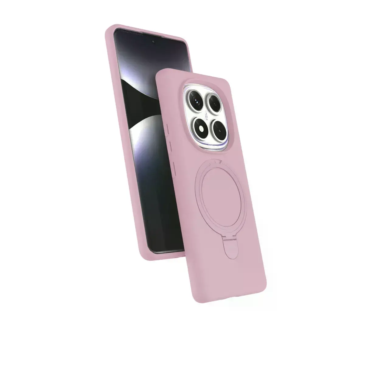 Xiaomi Redmi Note 14 Pro 4g Regal Magsafe Standlı Kapak - Açık Pembe