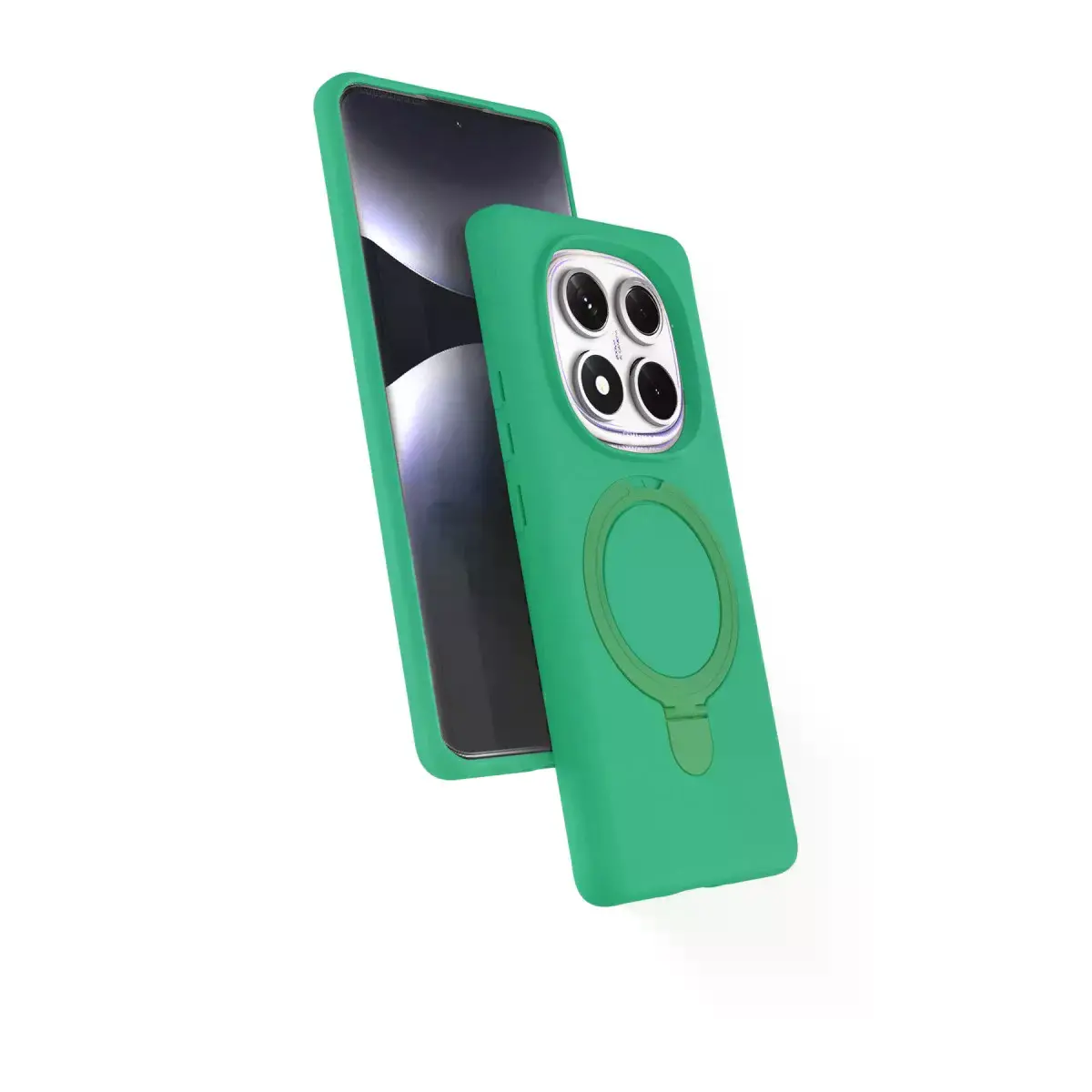 Xiaomi Redmi Note 14 Pro 4g Regal Magsafe Standlı Kapak - Yeşil