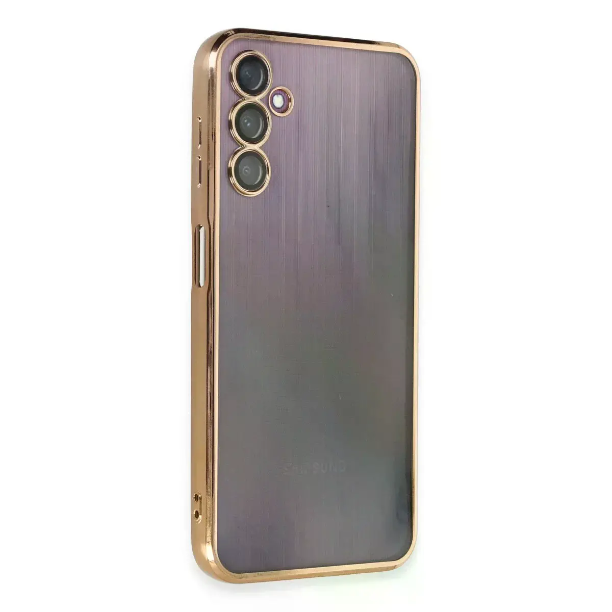 Samsung Galaxy A14 4g Kılıf Razer Lensli Silikon - Gold